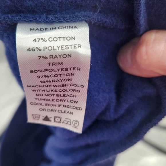 New Men's Navy Teddy‎ Joggers XL - Picture 4 of 5